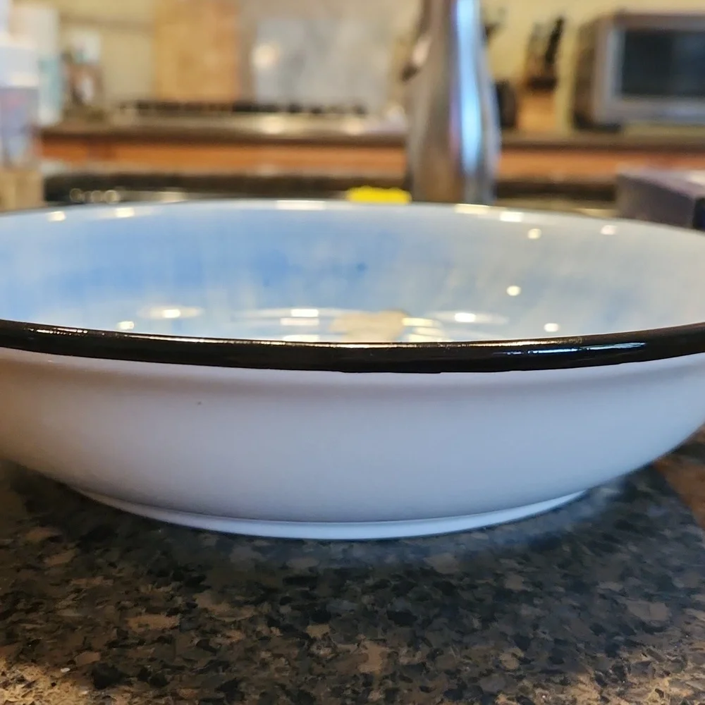 Hand-Painted Chef Serving Bowl
